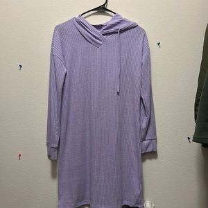 Large purple casual dress